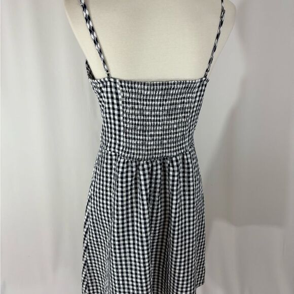 NWT LOFT Black and White Gingham Sundress - Picture 4 of 6